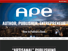 Tablet Screenshot of apethebook.com